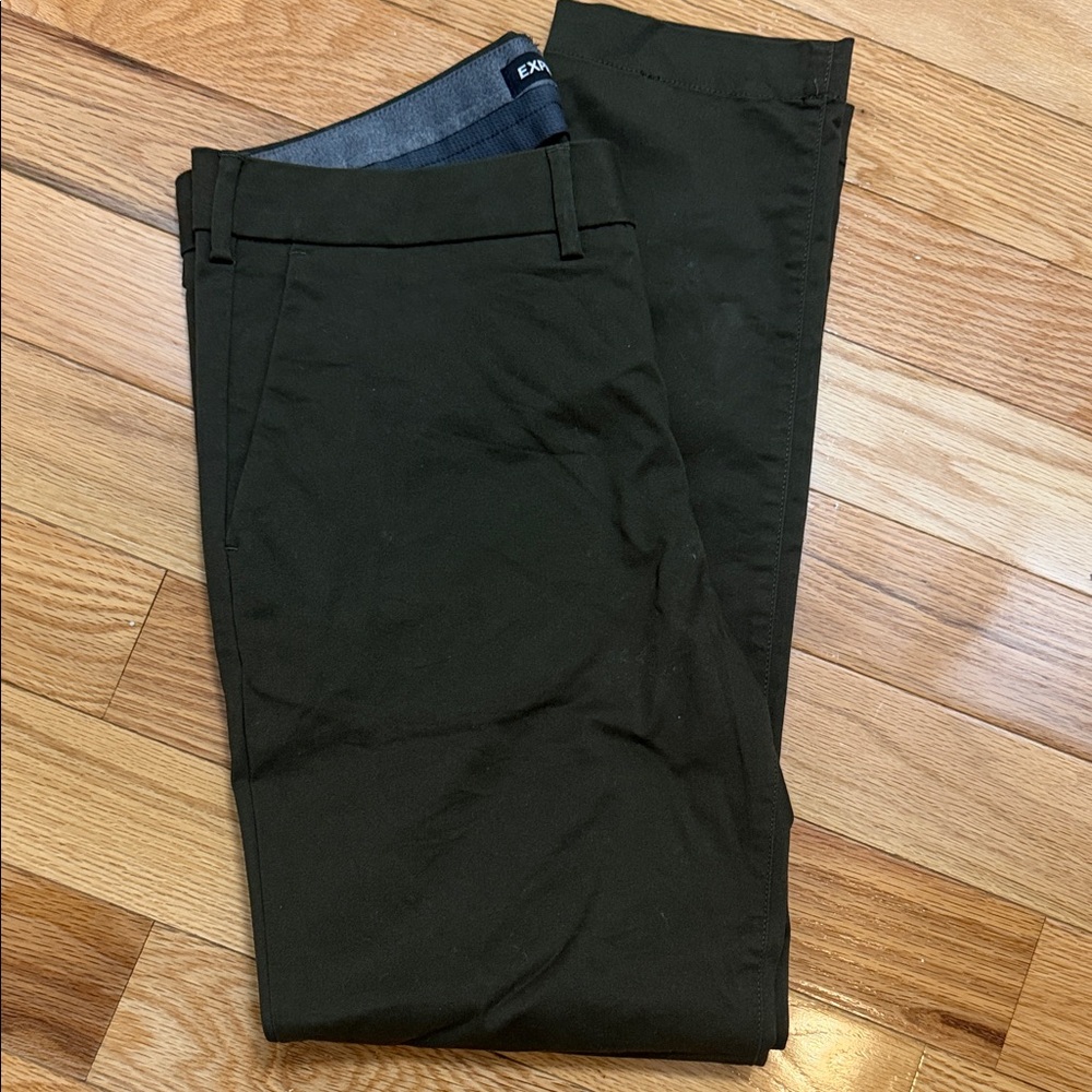 Express Men's Skinny Dark Olive Chinos 33/30 New no tags